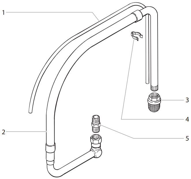 Impact 840 Low Rider Siphon Assembly Parts (P/N 805-296)